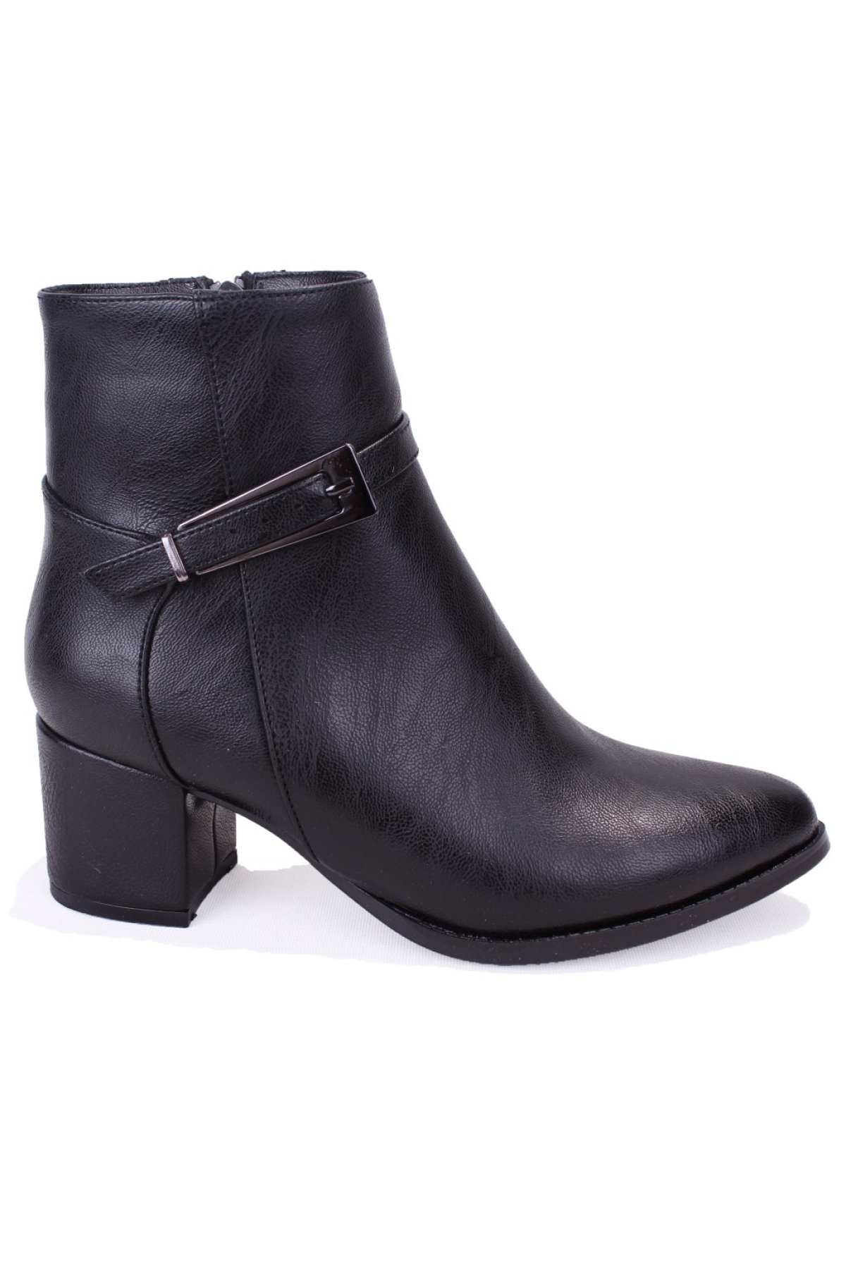 DZA07-928905 Siyah Klasik Topuklu Kadın Bot - Görsel 3