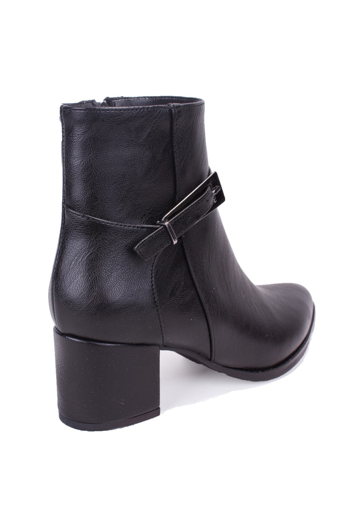 DZA07-928905 Siyah Klasik Topuklu Kadın Bot - Görsel 5