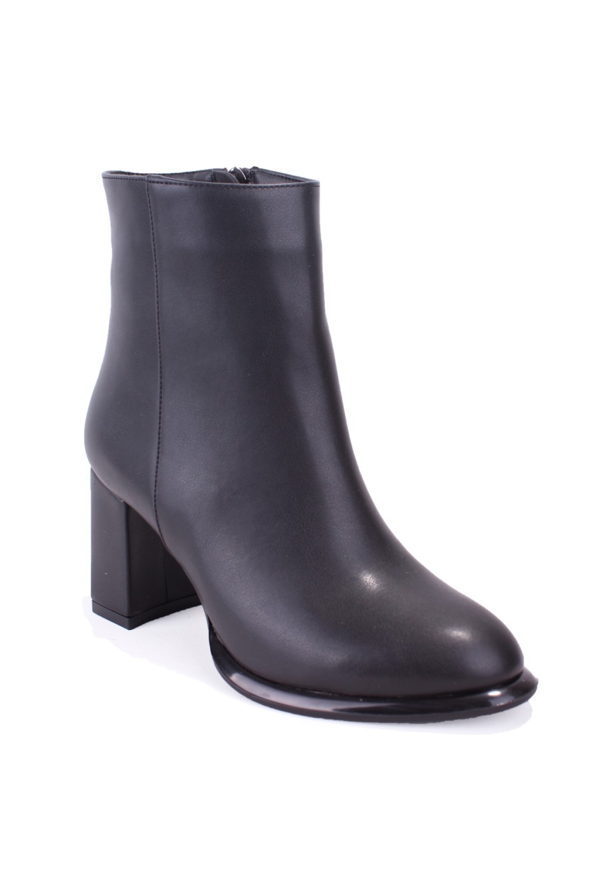 DZA07-811501 Siyah Klasik Topuklu Kadın Bot - Görsel 2