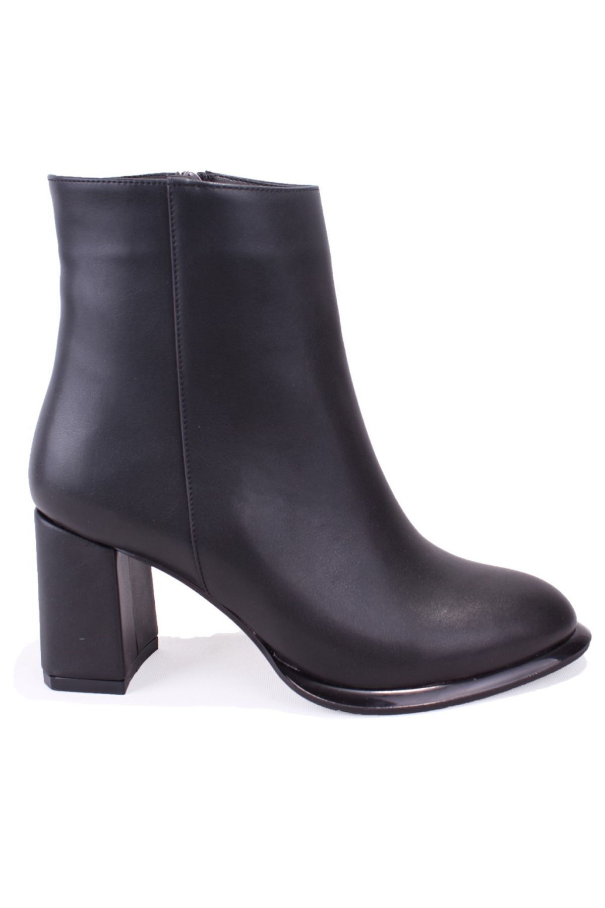 DZA07-811501 Siyah Klasik Topuklu Kadın Bot - Görsel 3