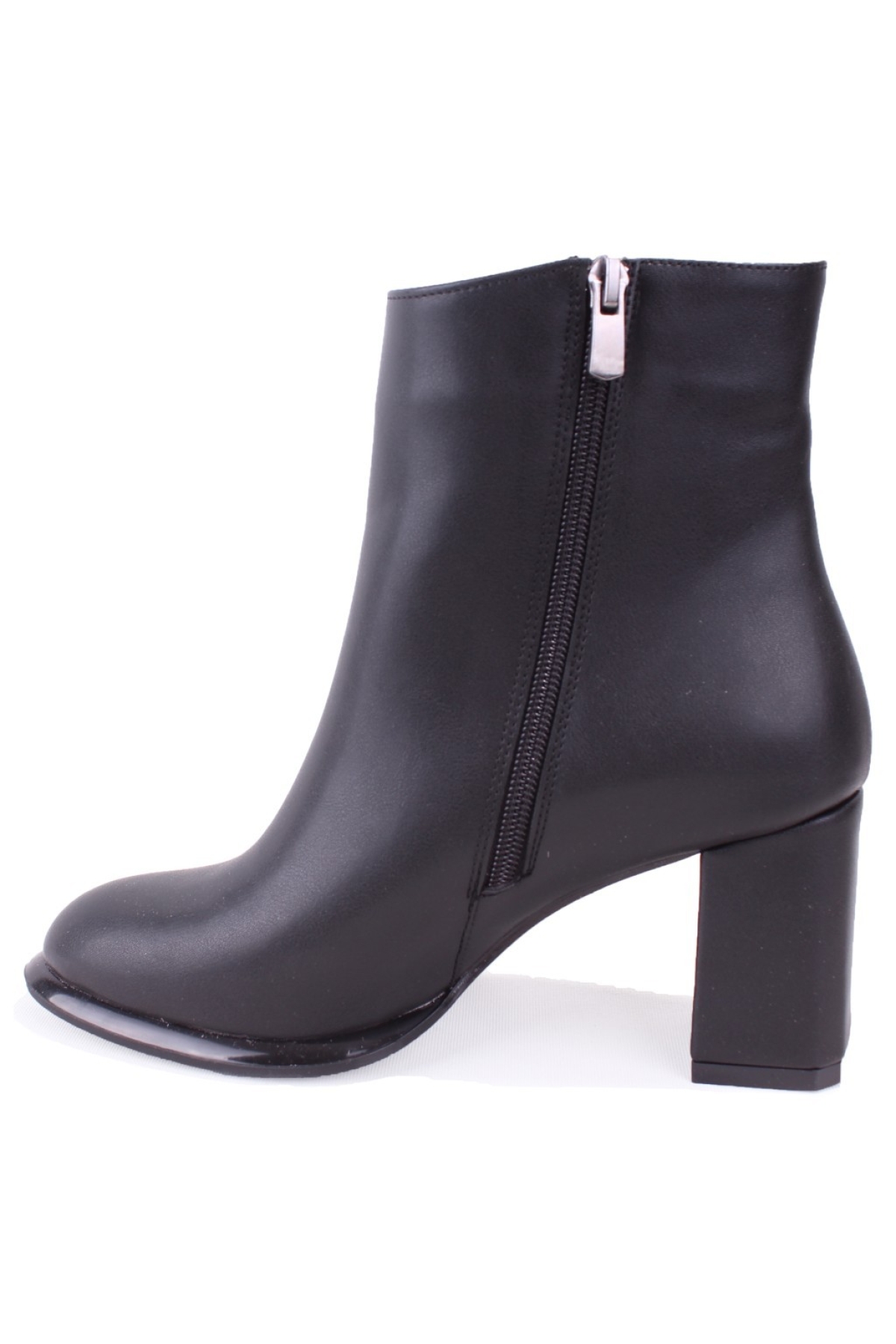 DZA07-811501 Siyah Klasik Topuklu Kadın Bot - Görsel 4