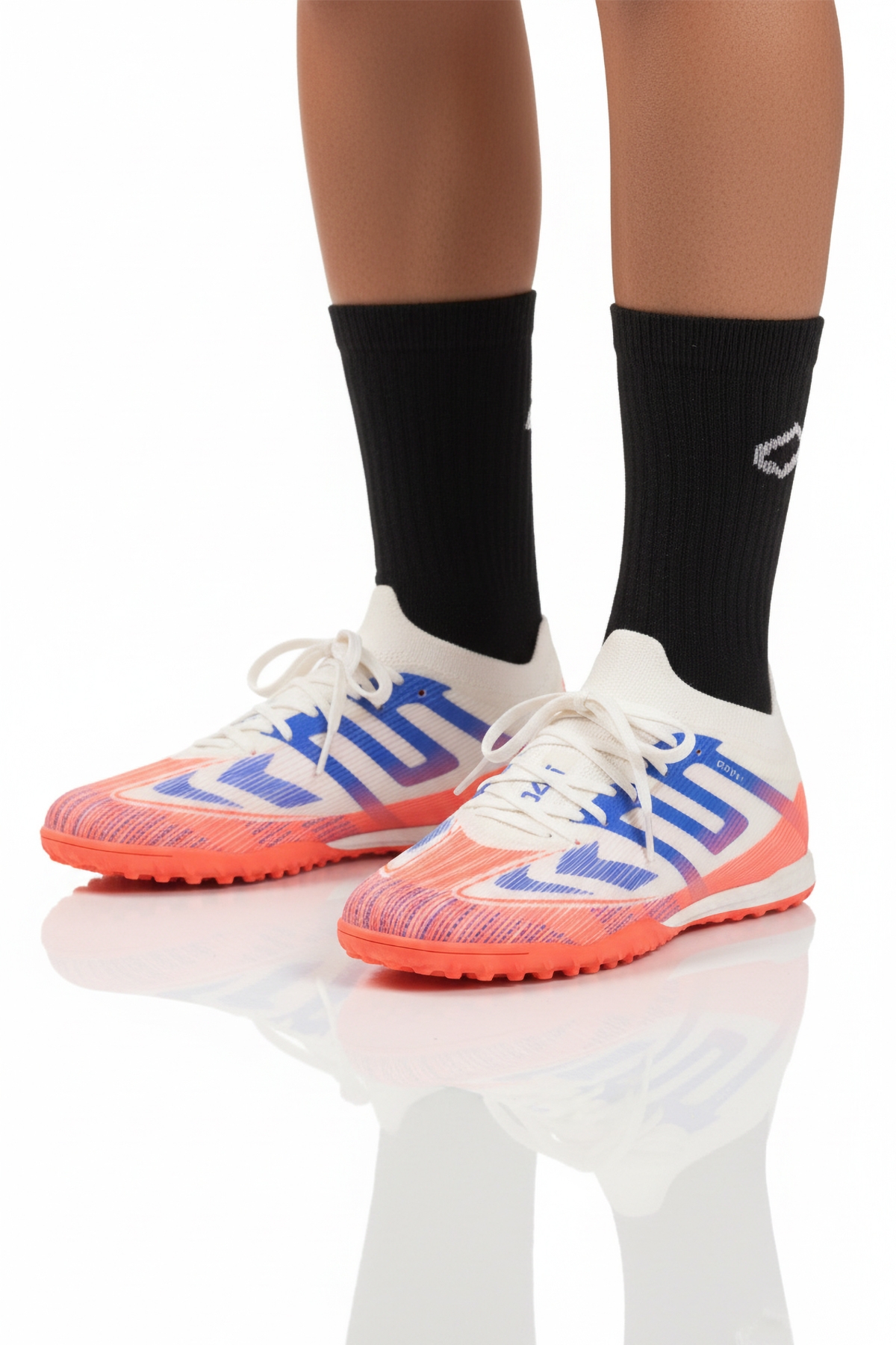 Beyaz Bilekten Lastikli Bağcıklı Unisex Halısaha Ayakkabısı GH-252-149 G - Görsel 2