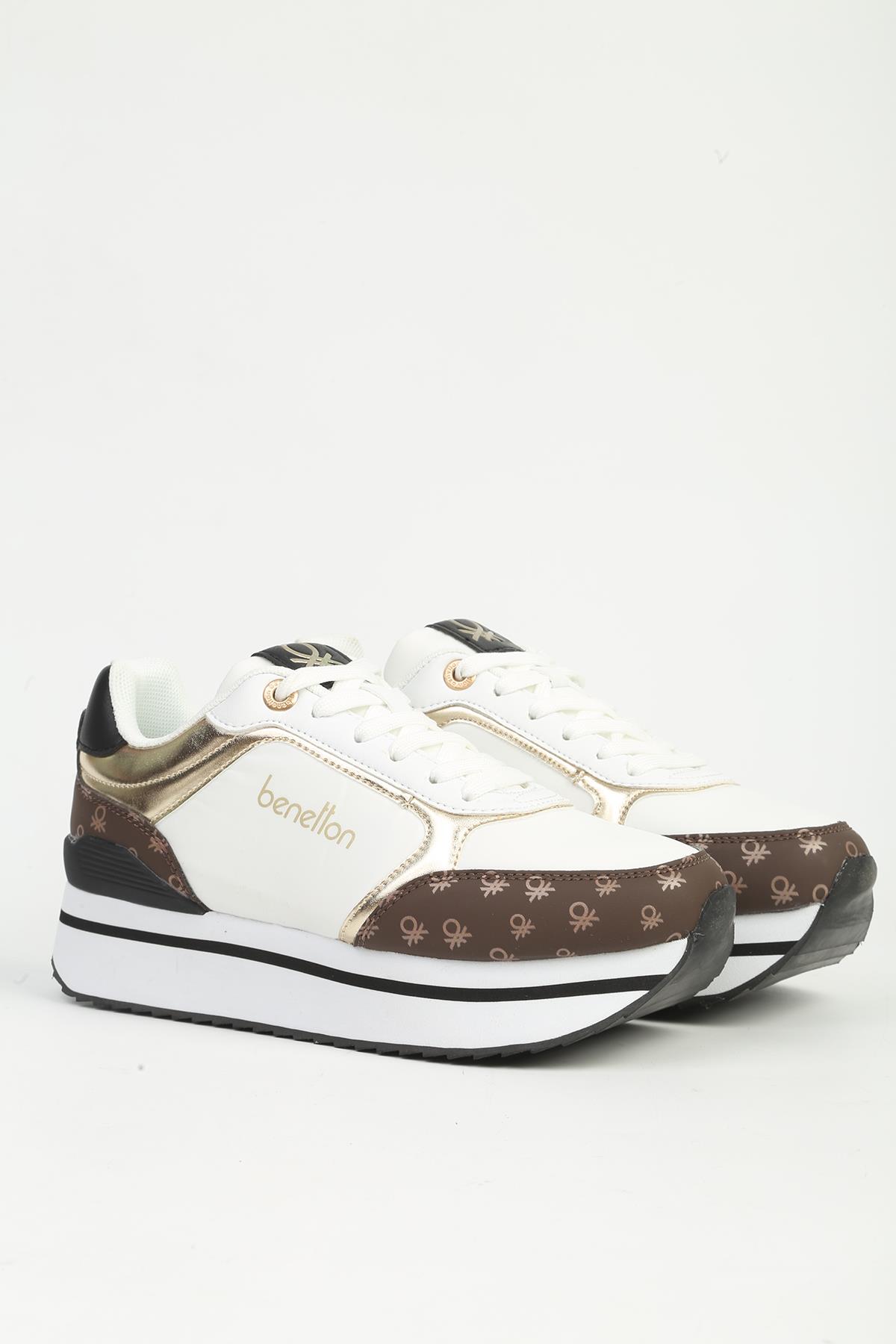 Beyaz Kadın Spor Ayakkabı İTHAL - Görsel 3