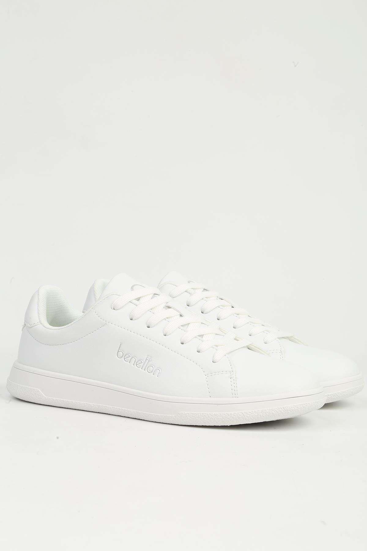 Beyaz Erkek Spor Ayakkabı İTHAL - Görsel 3