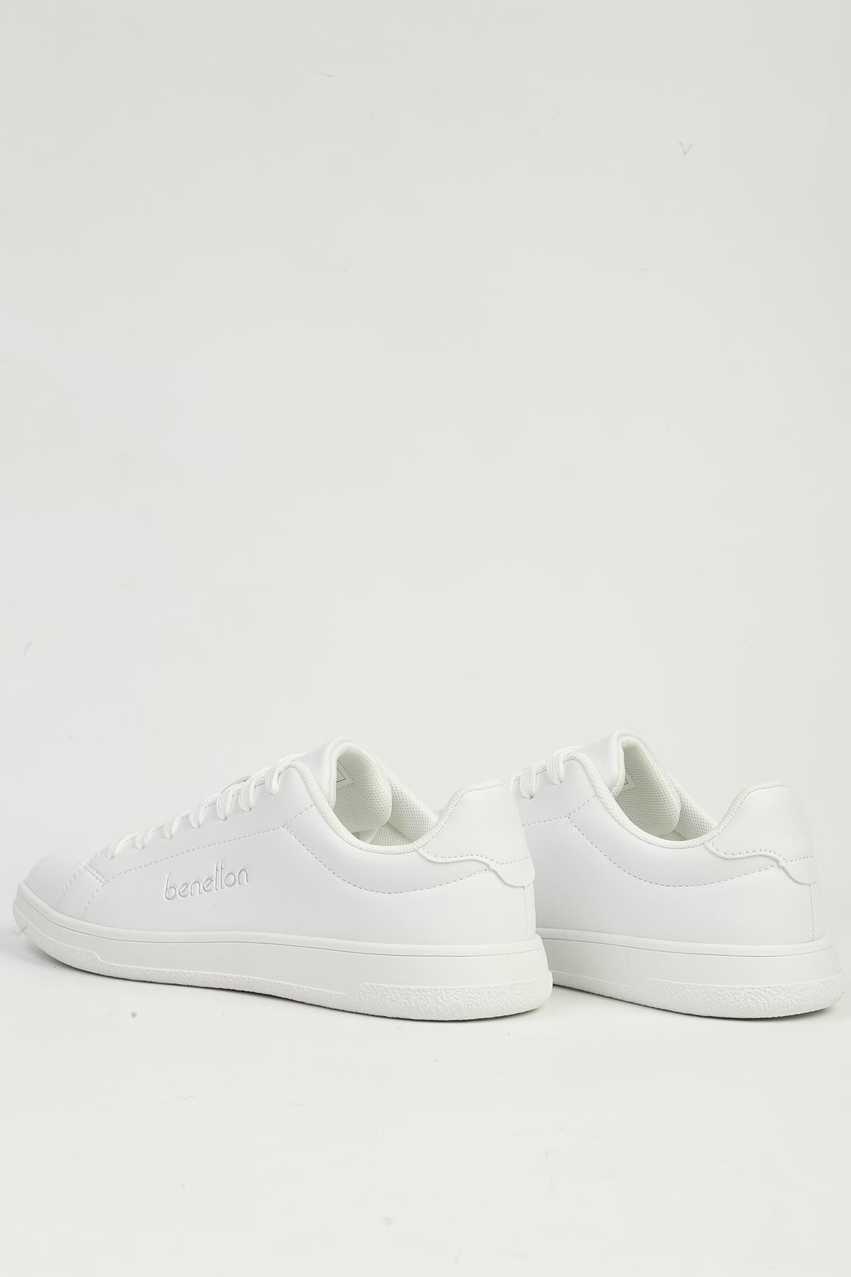 Beyaz Erkek Spor Ayakkabı İTHAL - Görsel 4