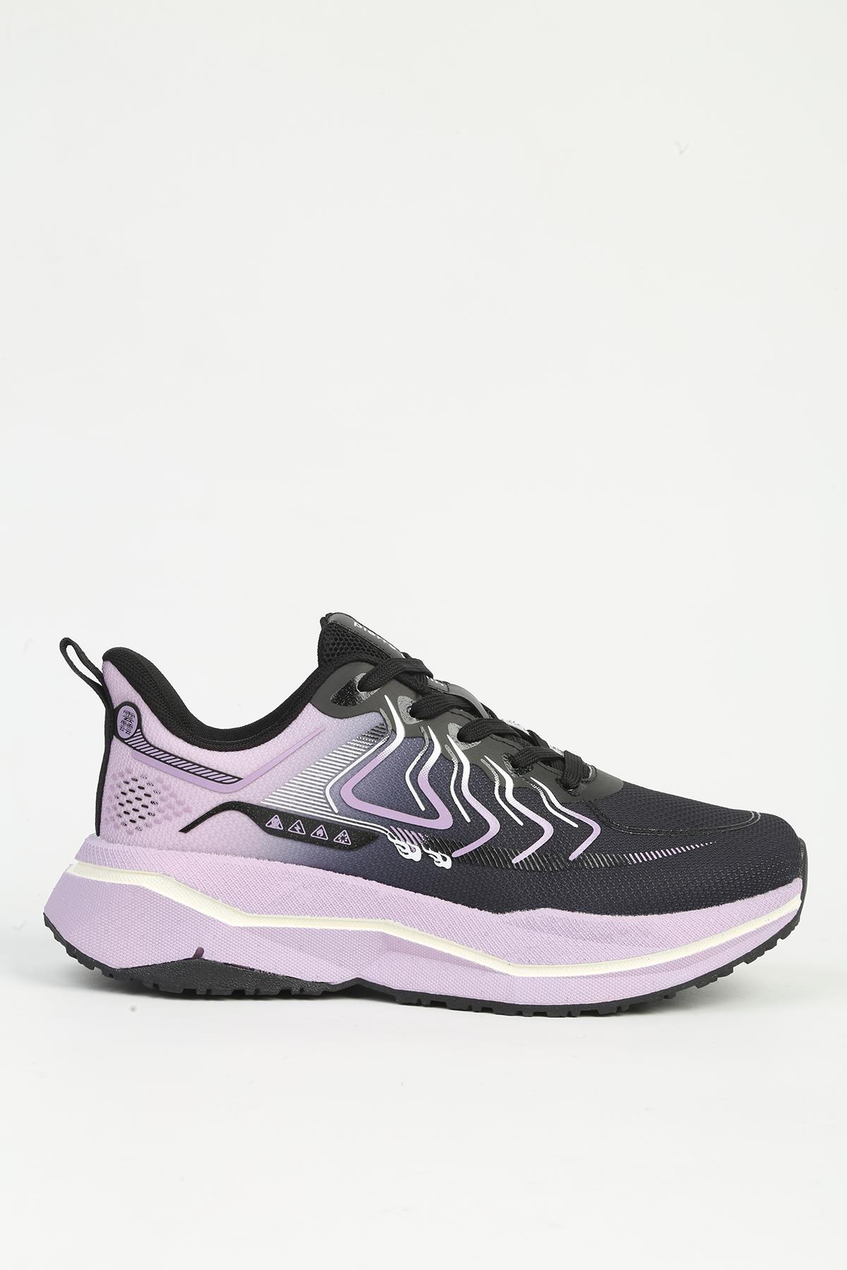 Kadın Siyah Spor Ayakkabı İTHAL - Görsel 2