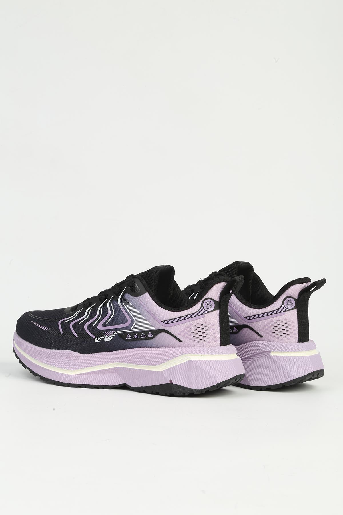 Kadın Siyah Spor Ayakkabı İTHAL - Görsel 4