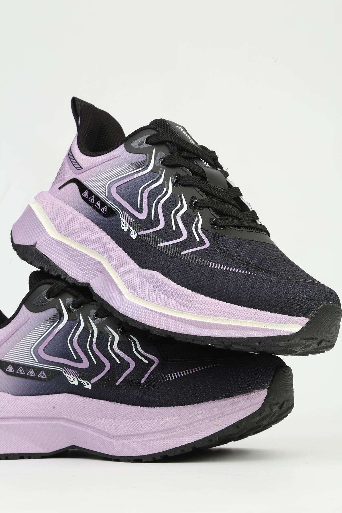 Kadın Siyah Spor Ayakkabı İTHAL - Görsel 5