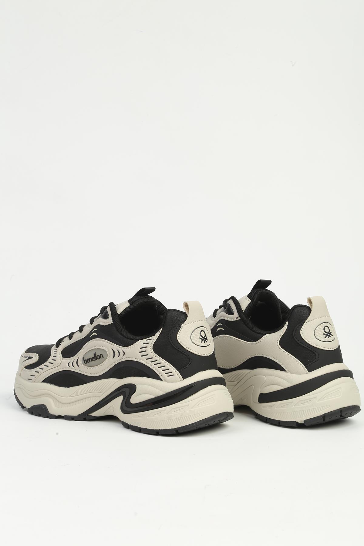 Siyah Bej Erkek Spor Ayakkabı İTHAL - Görsel 4