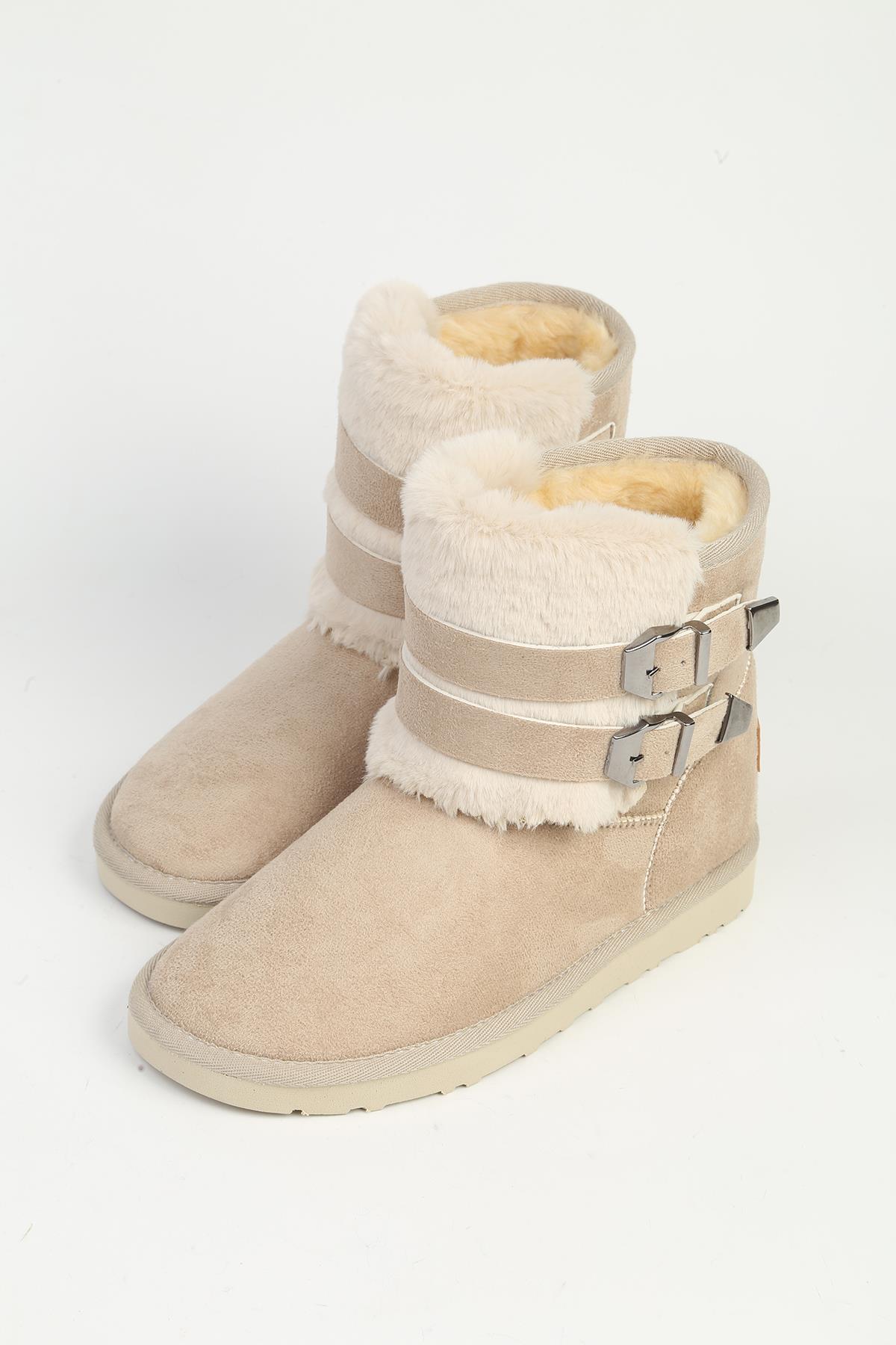 Kadın Bej Tokalı Bot - Görsel 2