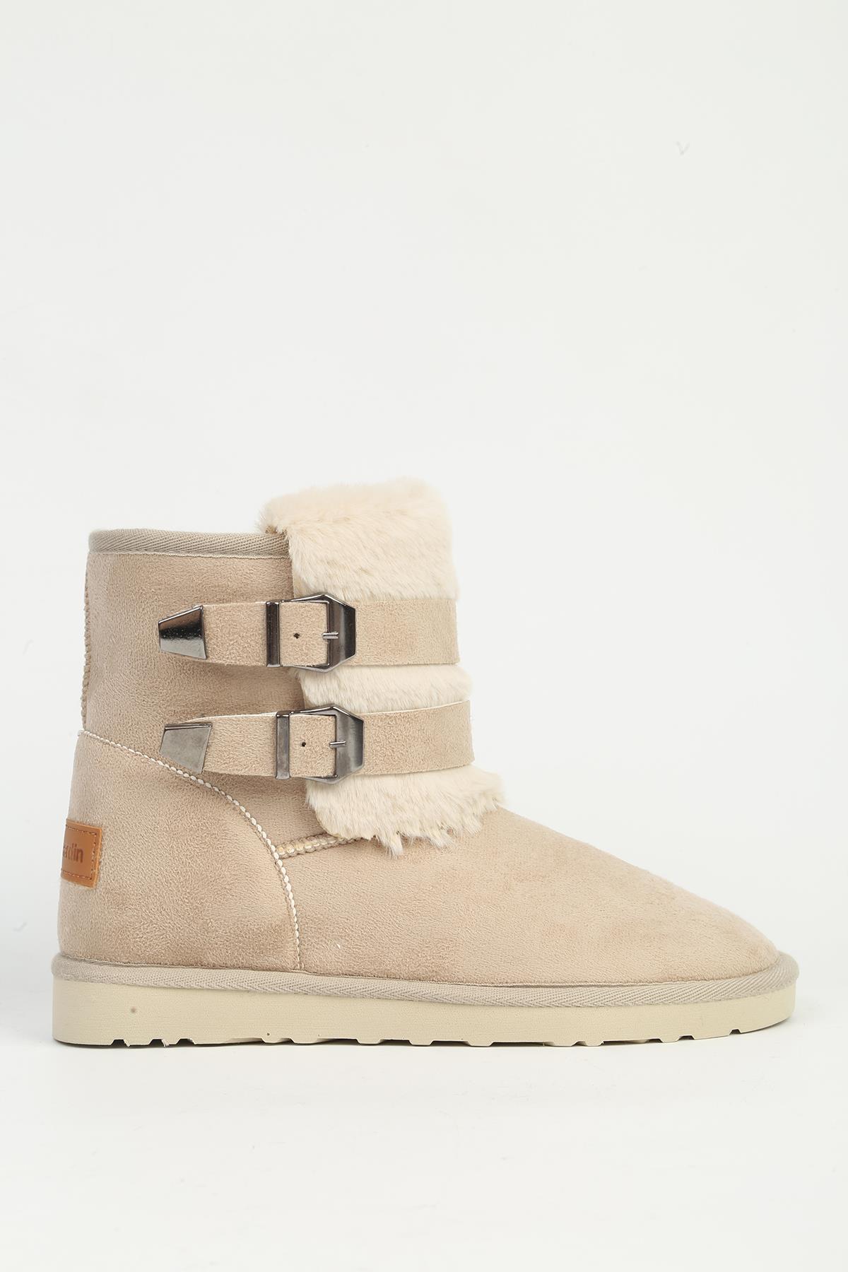 Kadın Bej Tokalı Bot - Görsel 3