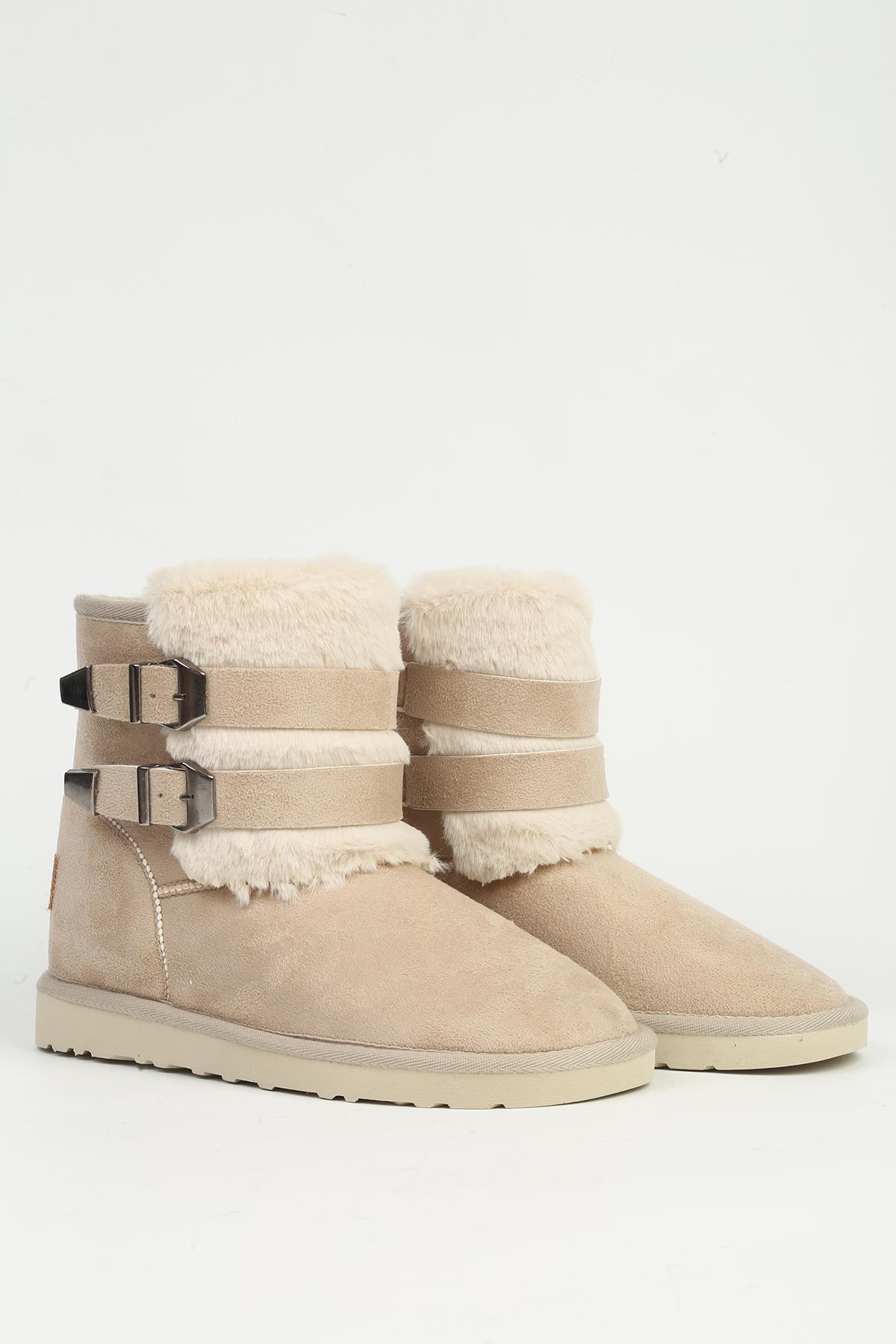 Kadın Bej Tokalı Bot - Görsel 4