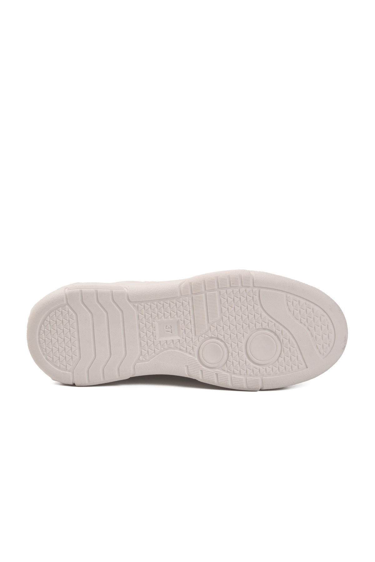 Beyaz Siyah Bağcıklı Unisex Spor Ayakkabı OZ-03 Z - Görsel 6