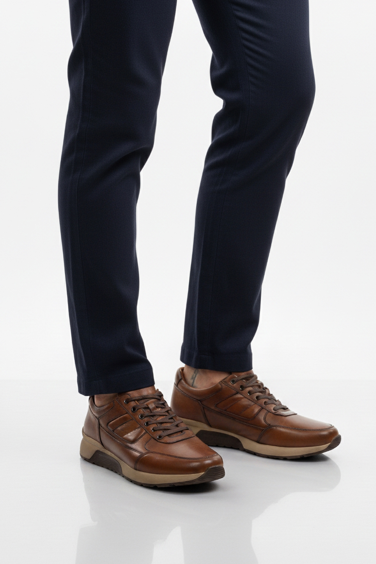 Taba Hakiki Deri Erkek Casual Ayakkabı 2720-1 M - Görsel 2