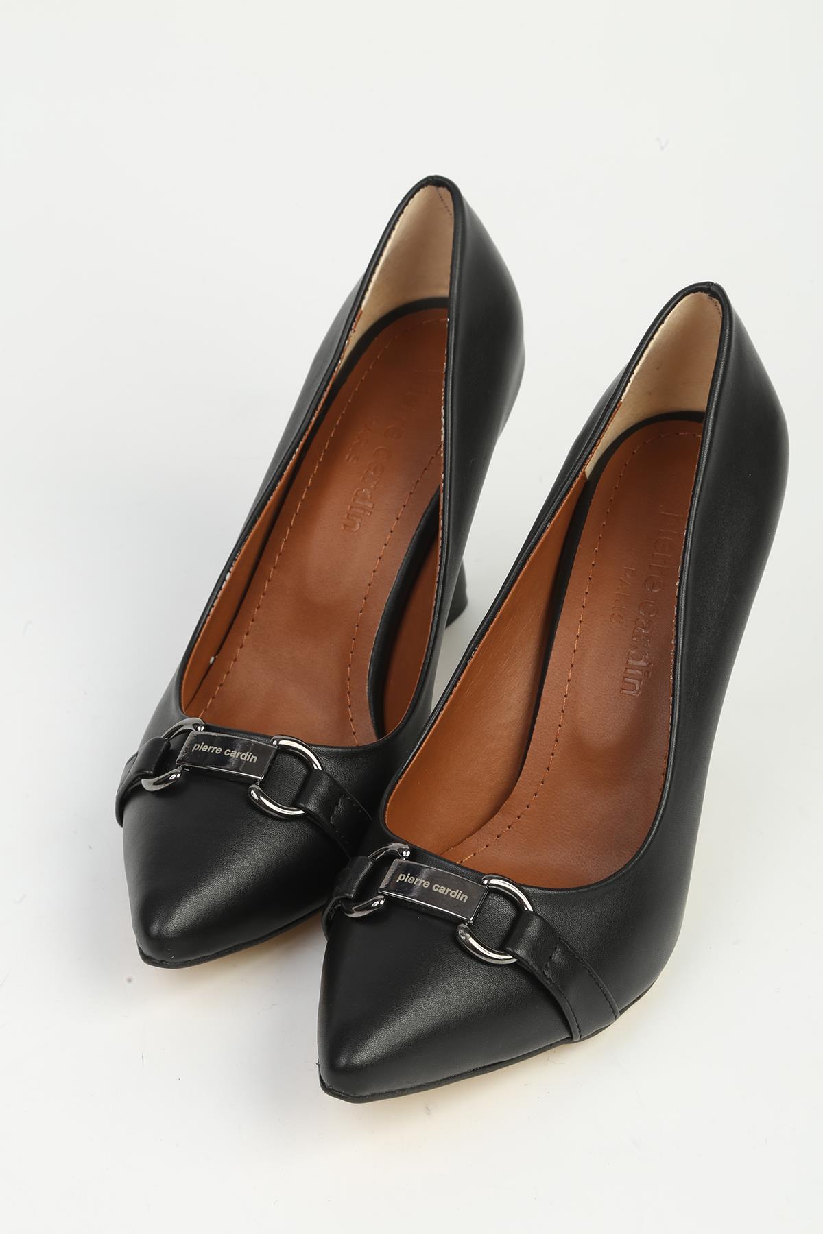 Siyah Kadın Topuklu Ayakkabı PC-55135 - Görsel 3