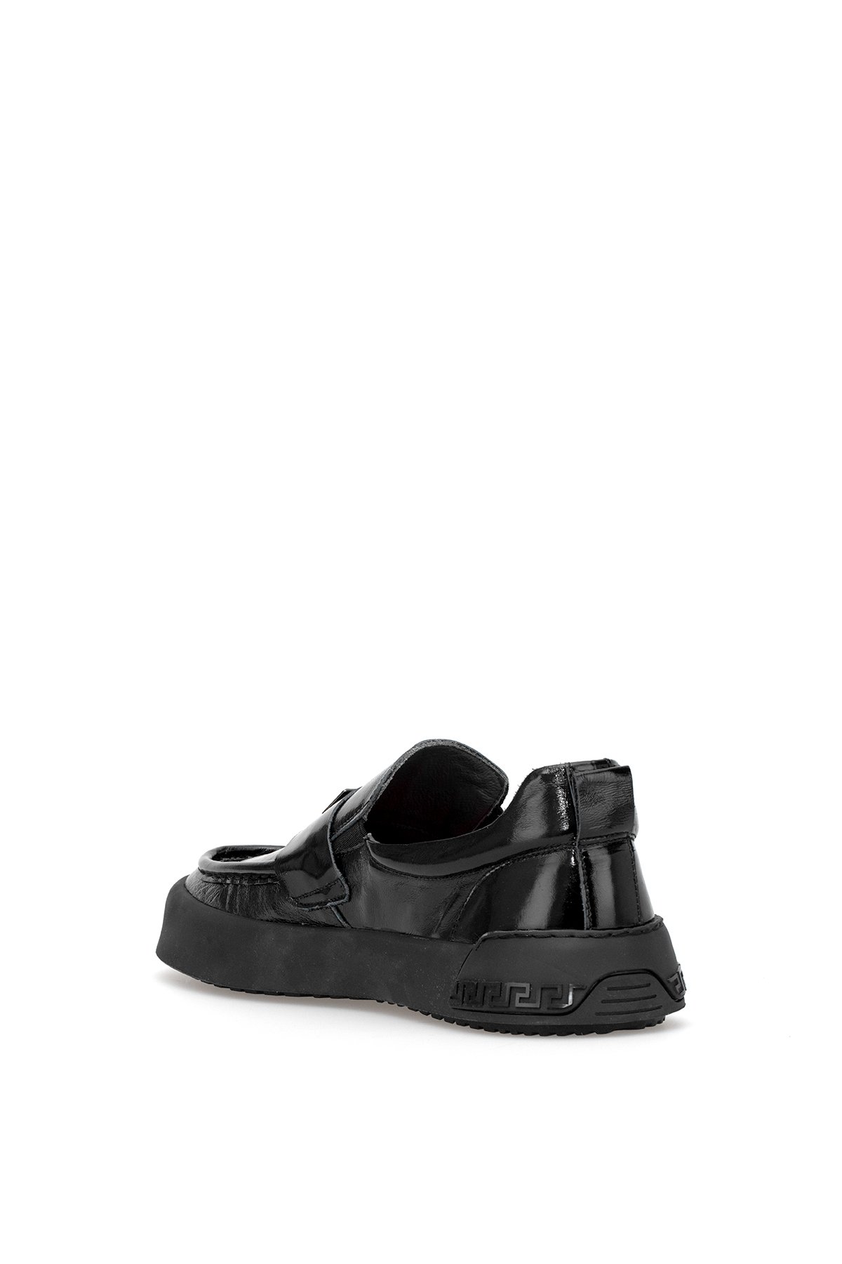 Luciano Bellini 25Y-Alfa5405 Münih Hakiki Rugan Deri Erkek Casual Ayakkabı Siyah - Görsel 5