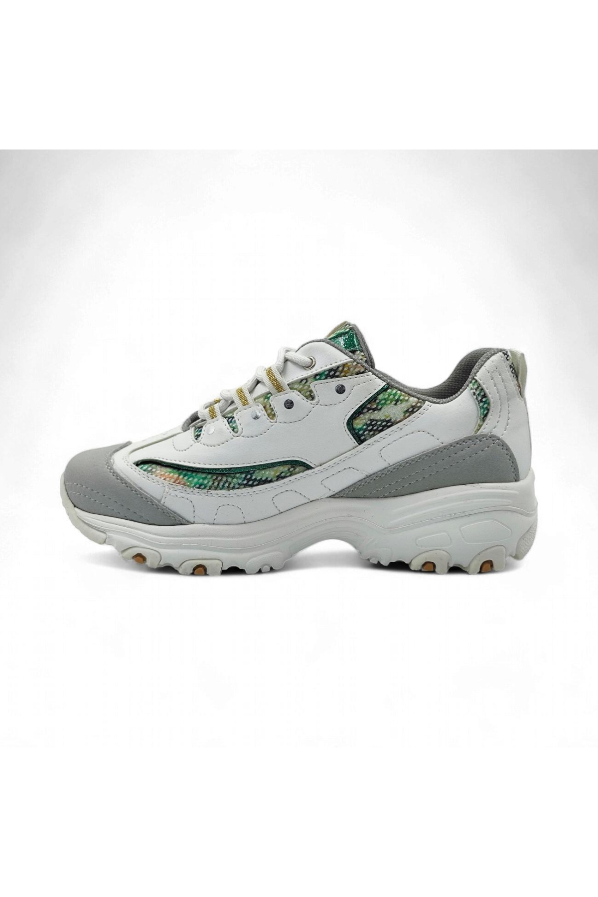 E5112 Ayakkabı Beyaz-Yeşil - Görsel 4