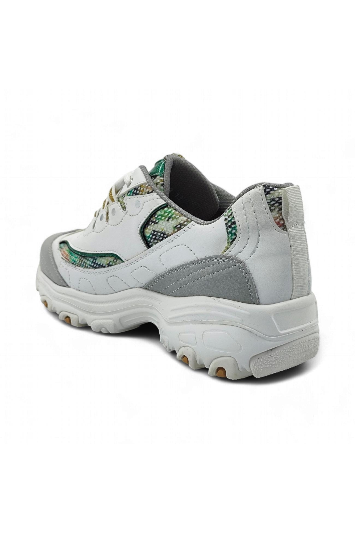 E5112 Ayakkabı Beyaz-Yeşil - Görsel 5