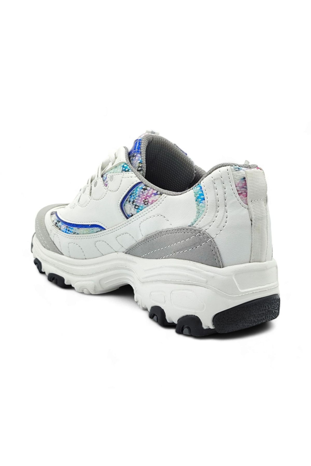 E5112 Ayakkabı Beyaz-Mavi - Görsel 5