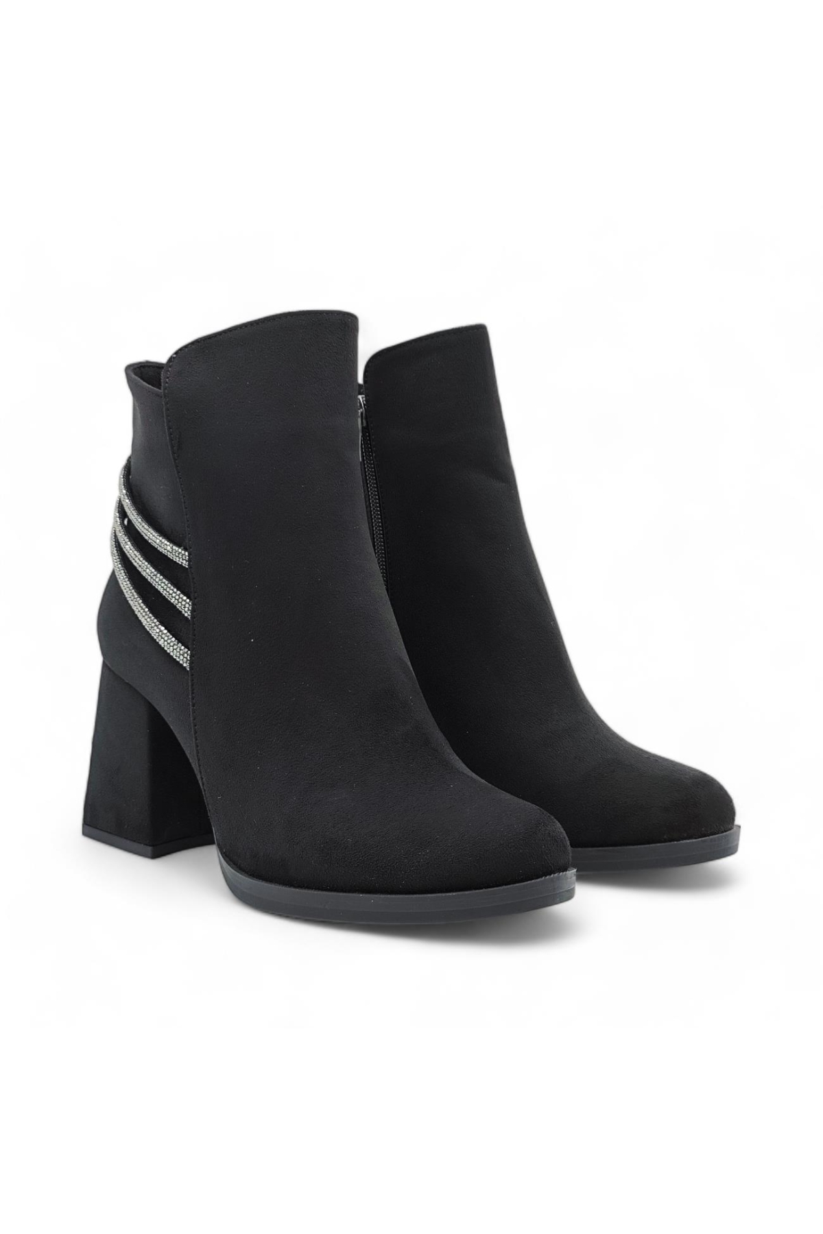 B054 Ayakkabı Siyah Süet - Görsel 6