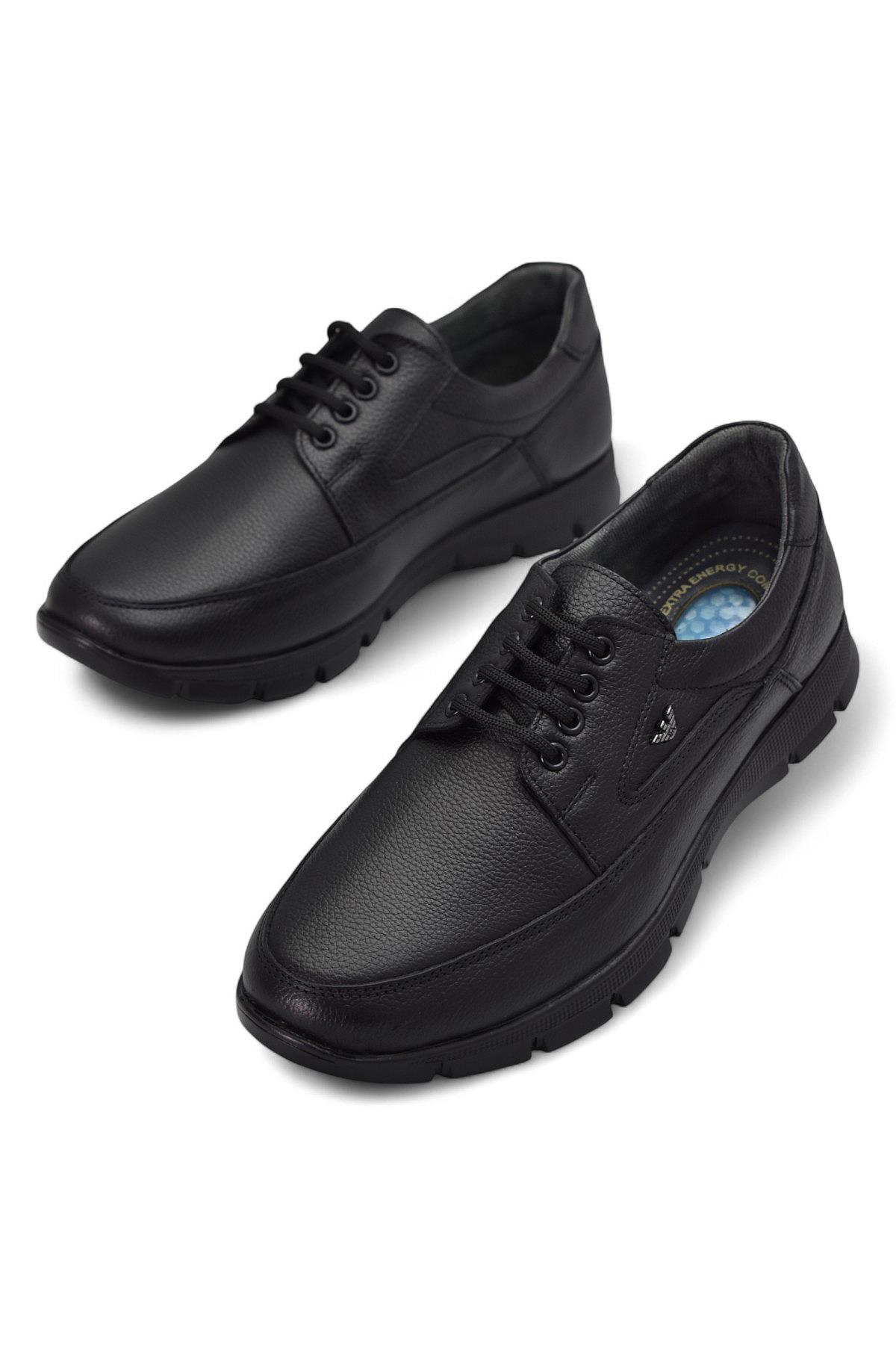 301 Ortopedik Topuk Masajlı Hakiki Deri Erkek Ayakkabı Kışlık Erkek Deri Ayakkabı - Görsel 6