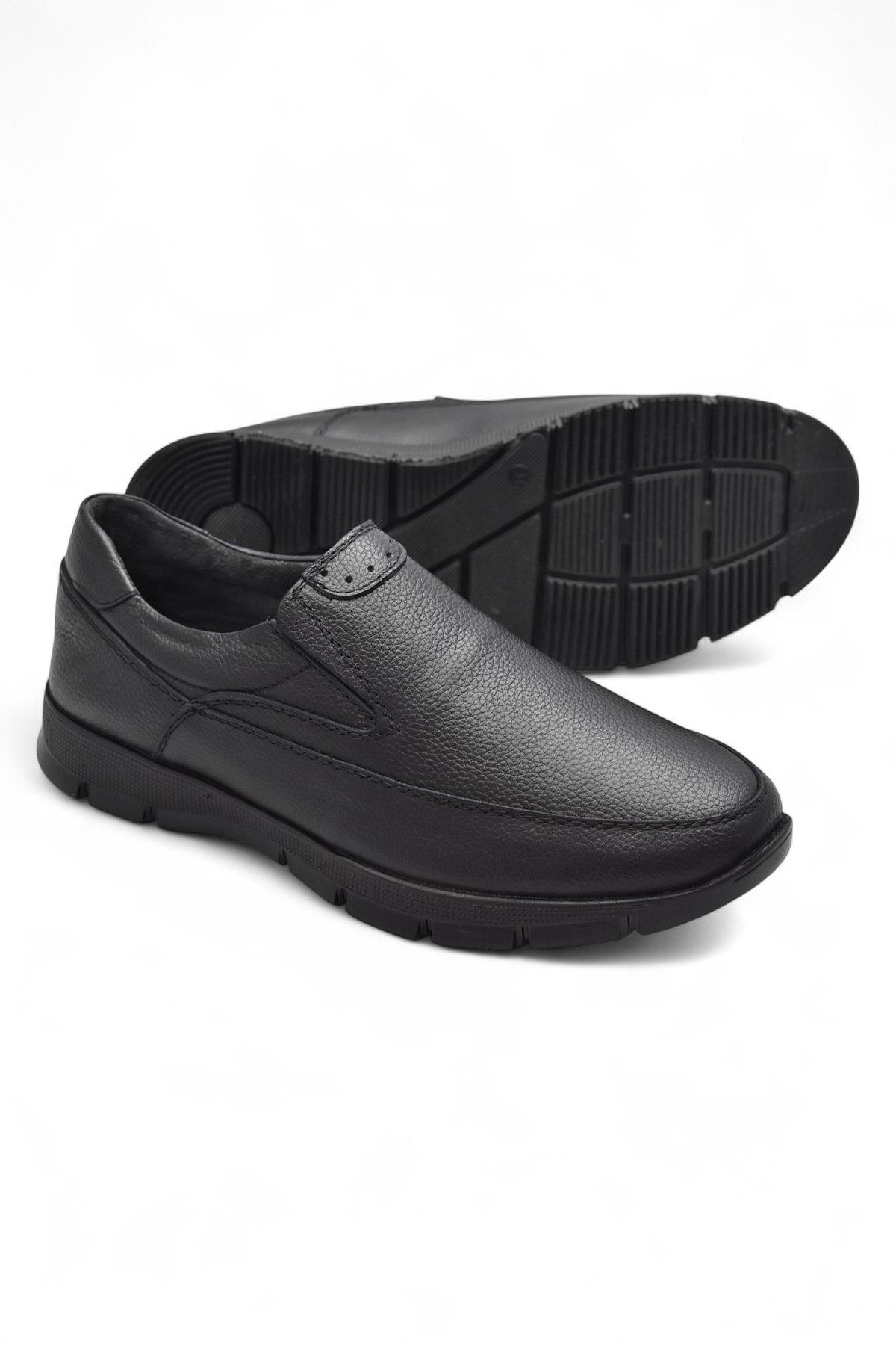 301 Ortopedik Topuk Masajlı Hakiki Deri Erkek Ayakkabı Kışlık Erkek Deri Ayakkabı - Görsel 2