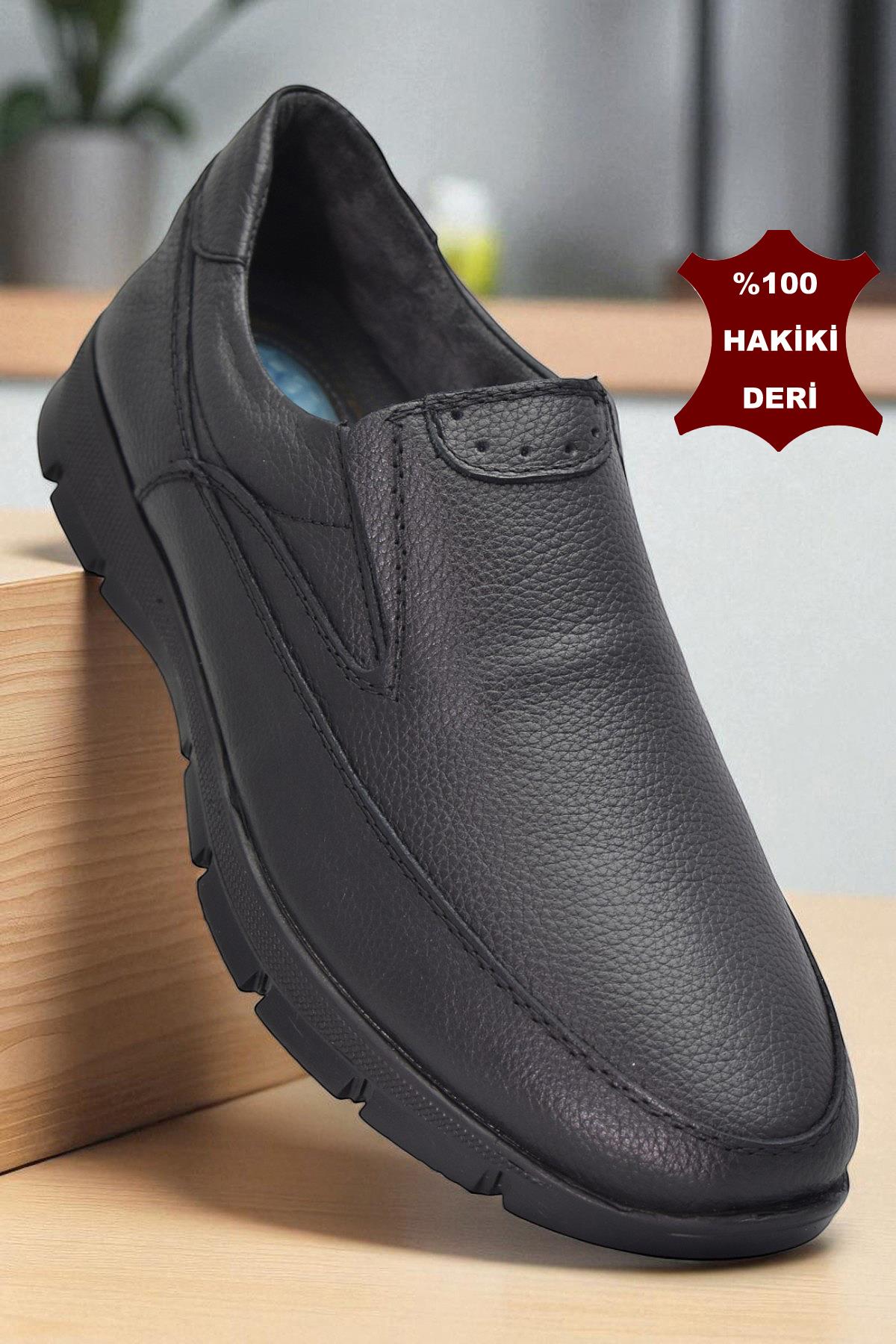 301 Ortopedik Topuk Masajlı Hakiki Deri Erkek Ayakkabı Kışlık Erkek Deri Ayakkabı - Görsel 5