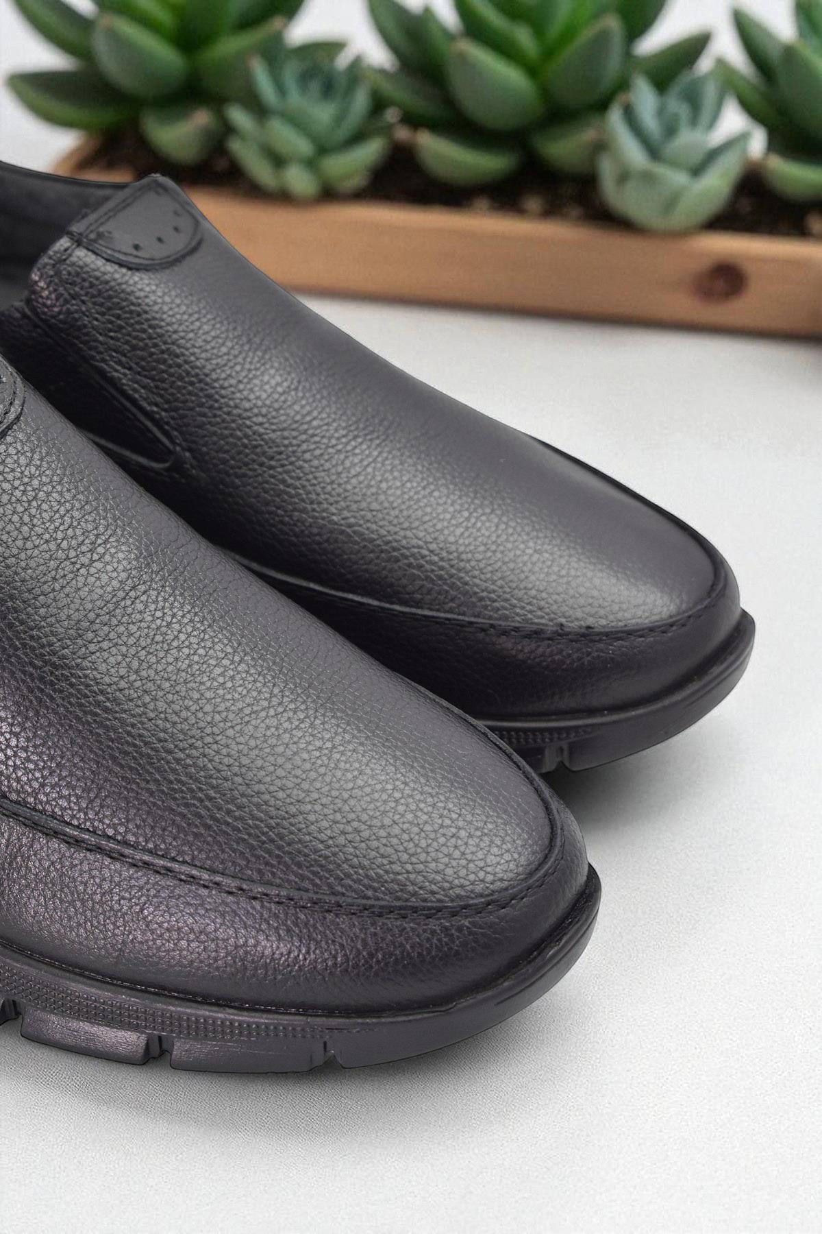 301 Ortopedik Topuk Masajlı Hakiki Deri Erkek Ayakkabı Kışlık Erkek Deri Ayakkabı - Görsel 8