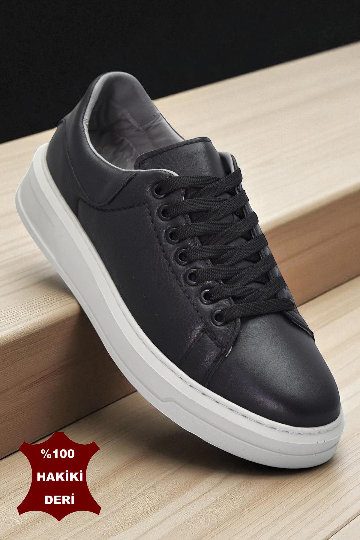 TAB477 Ortopedik Taban Hakiki Deri Erkek Ayakkabı Casual Günlük Erkek Ayakkabı - Görsel 4