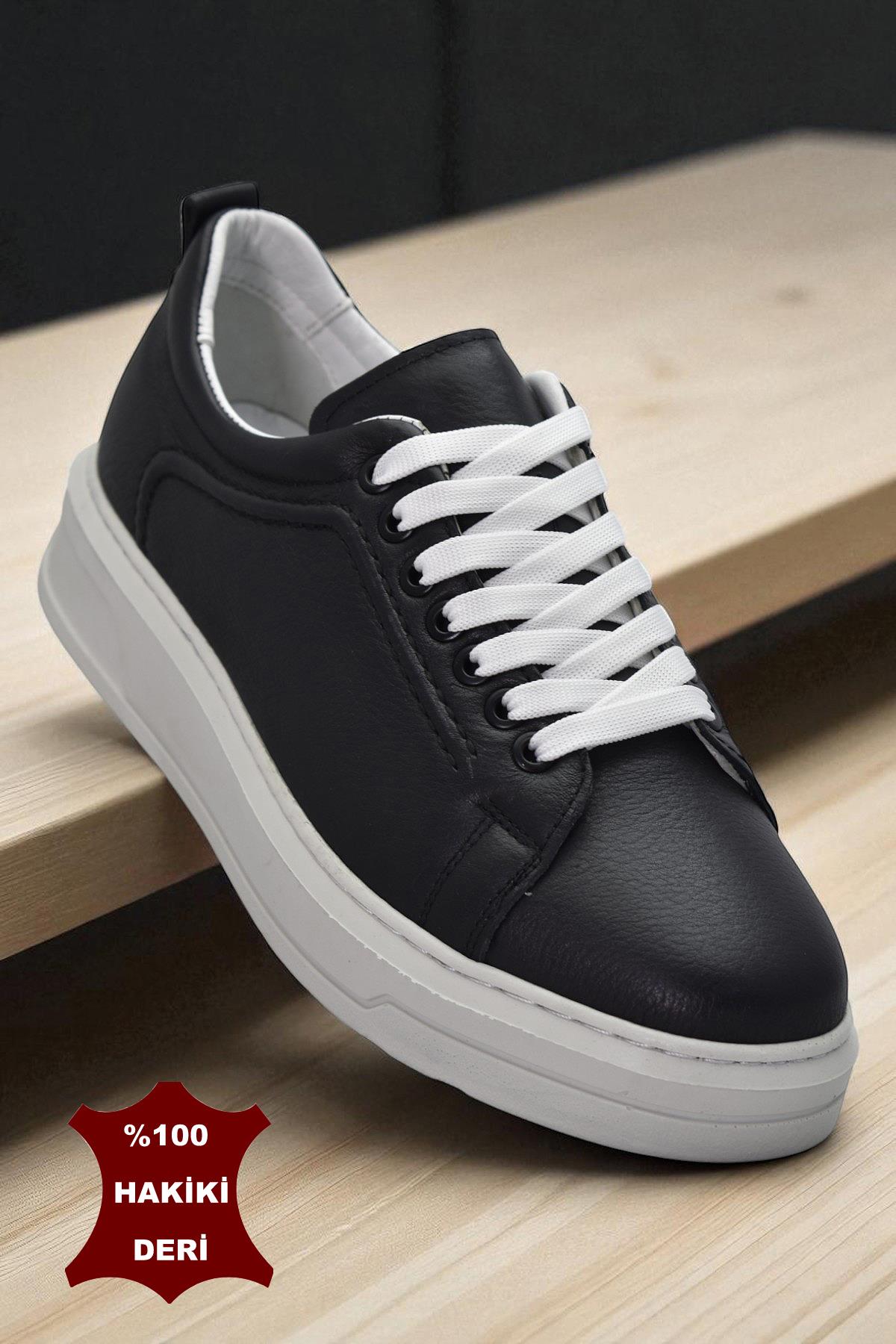 TAB476 Ortopedik Taban Hakiki Deri Erkek Ayakkabı Casual Günlük Erkek Ayakkabı - Görsel 4