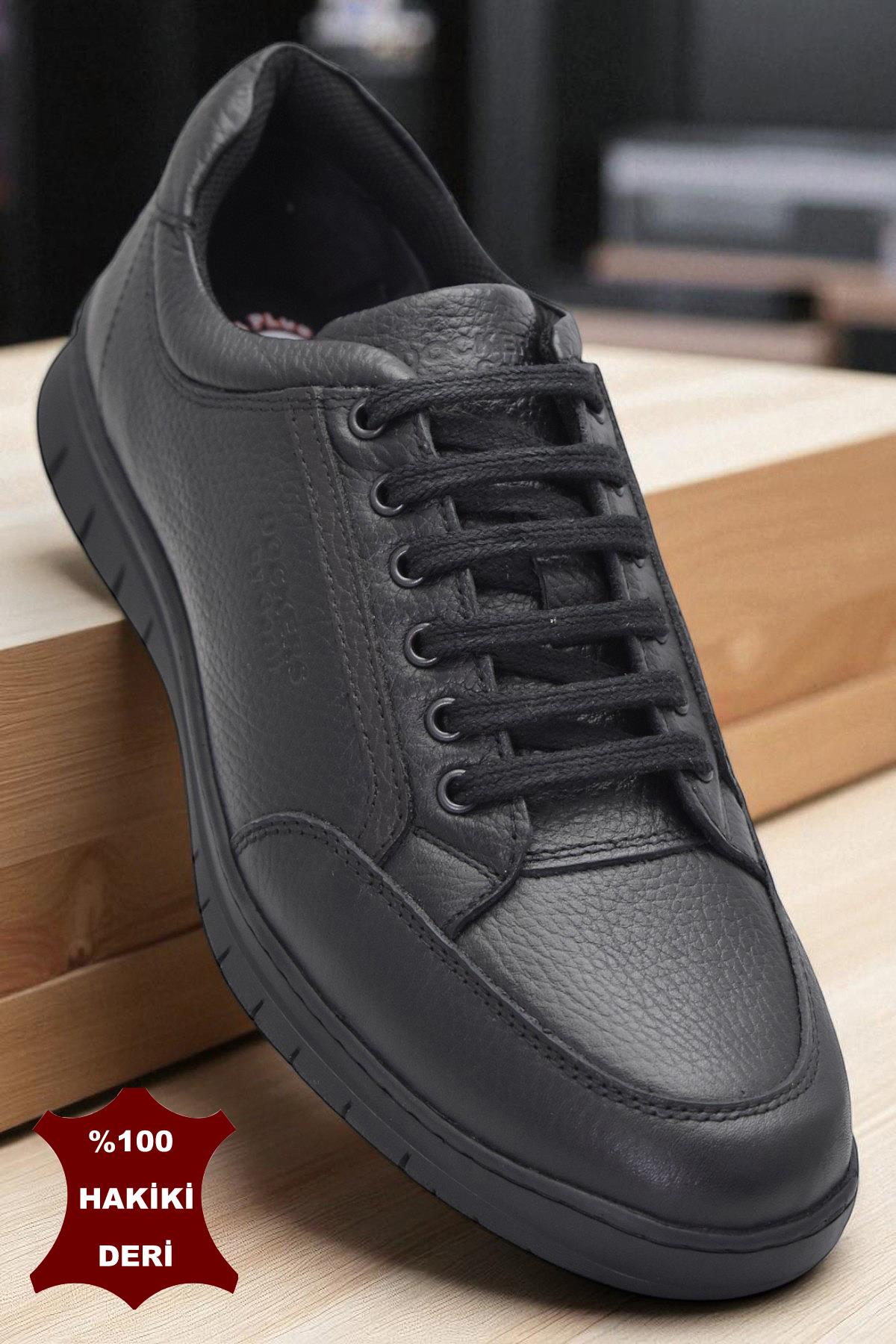 1259D Ortopedik Taban Günlük Hakiki Deri Erkek Ayakkabı Casual Erkek Deri Ayakkabı - Görsel 4