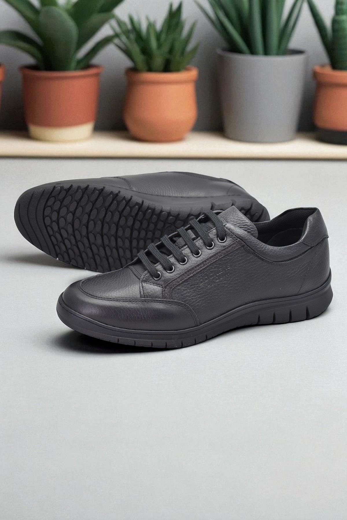 1259D Ortopedik Taban Günlük Hakiki Deri Erkek Ayakkabı Casual Erkek Deri Ayakkabı - Görsel 6