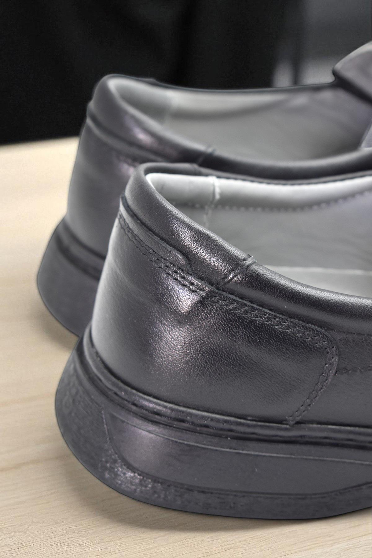 TAB450 Ortopedik Taban Hakiki Deri Erkek Ayakkabı Mevsimlik Baba Ayakkabısı - Görsel 7