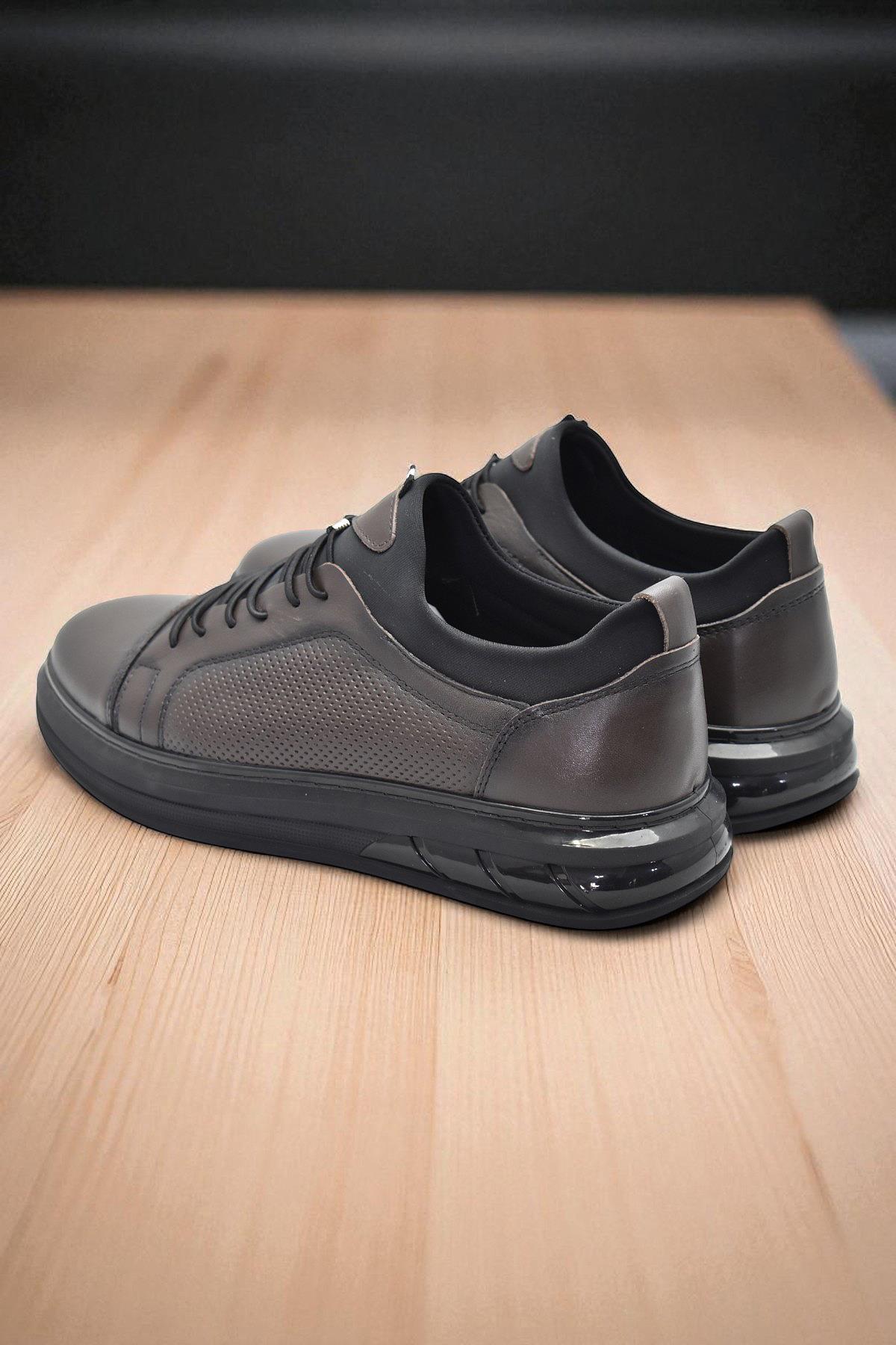 1228 Ortopedik Taban Günlük Hakiki Deri Erkek Ayakkabı Casual Erkek Deri Ayakkabı - Görsel 6