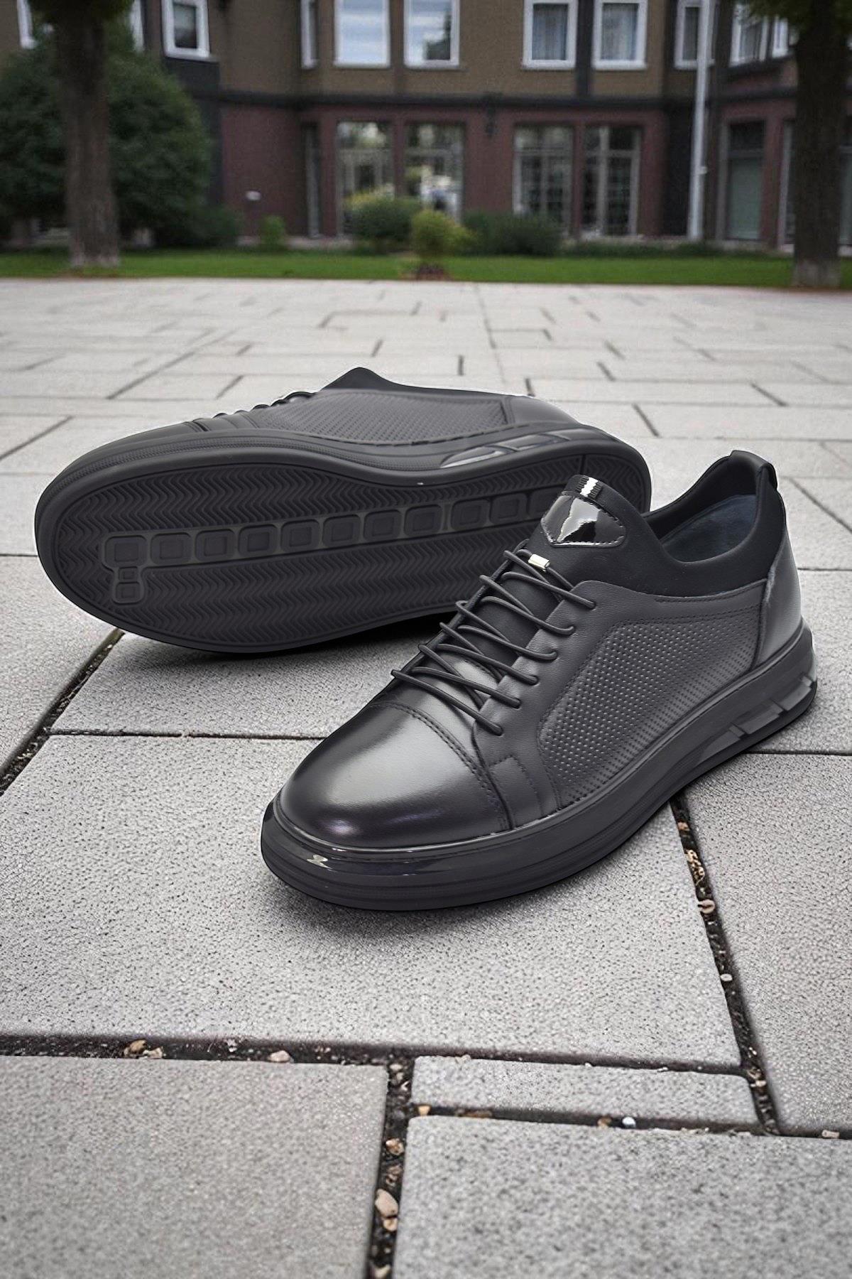 1228 Ortopedik Taban Günlük Hakiki Deri Erkek Ayakkabı Casual Erkek Deri Ayakkabı - Görsel 4