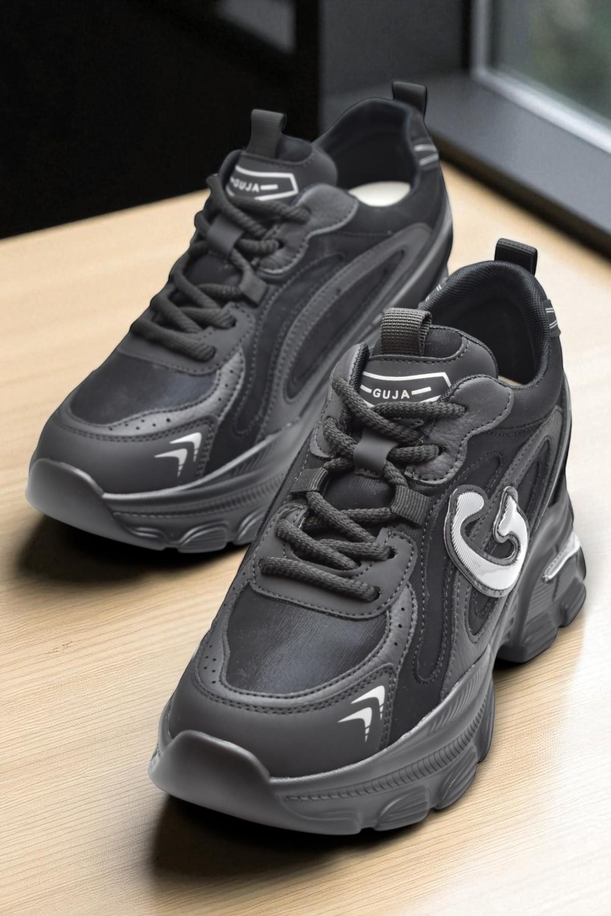 Full Ortopedik Taban Günlük Kadın Spor Ayakkabı Kalın Taban İçten Dolgu Taban 24K450 - Görsel 4