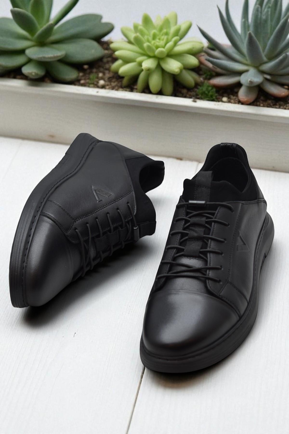 4467 Ortopedik Taban Günlük Hakiki Deri Erkek Ayakkabı Casual Erkek Deri Ayakkabı - Görsel 6