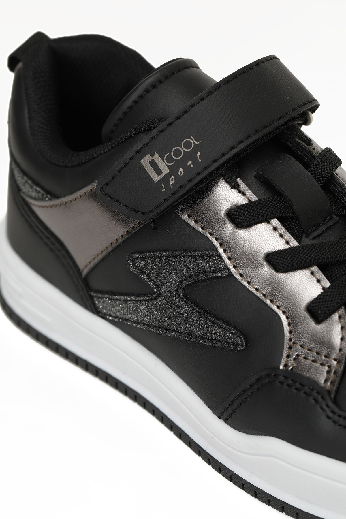 JAKE F 5PR Siyah Kız Çocuk Sneaker - Görsel 8