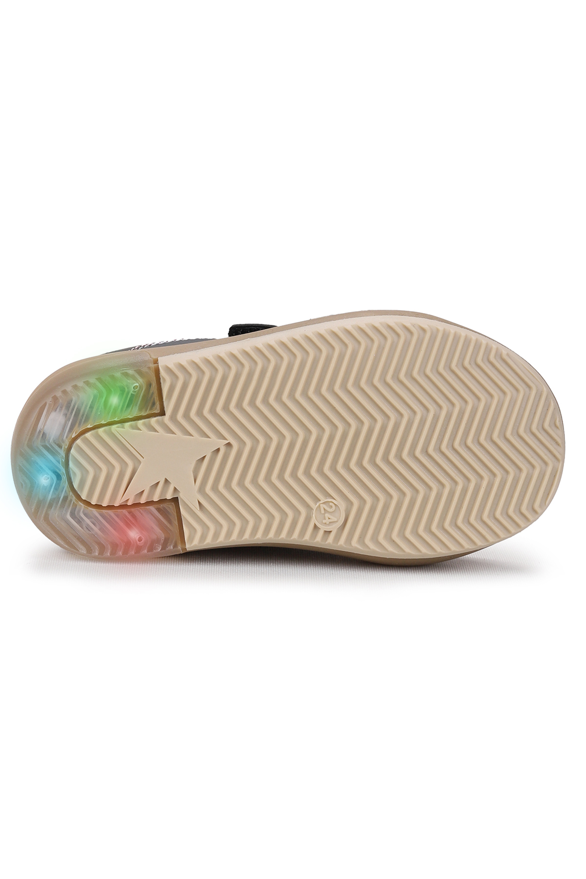 Rena Günlük Cırtlı Işıklı Kız Bebek Spor Ayakkabı Siyah - Gümüş - Görsel 6