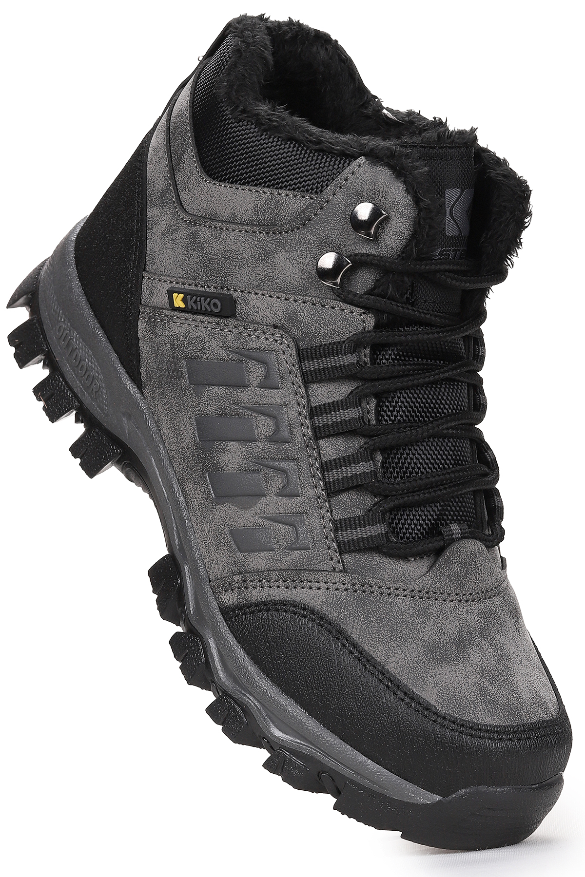 Rune Günlük Fermuarlı Erkek Çocuk Bot Ayakkabı Füme - Görsel 4