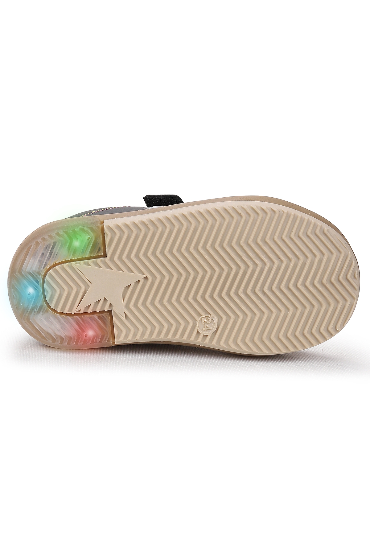 Rena Günlük Cırtlı Işıklı Kız Bebek Spor Ayakkabı Siyah - Görsel 6