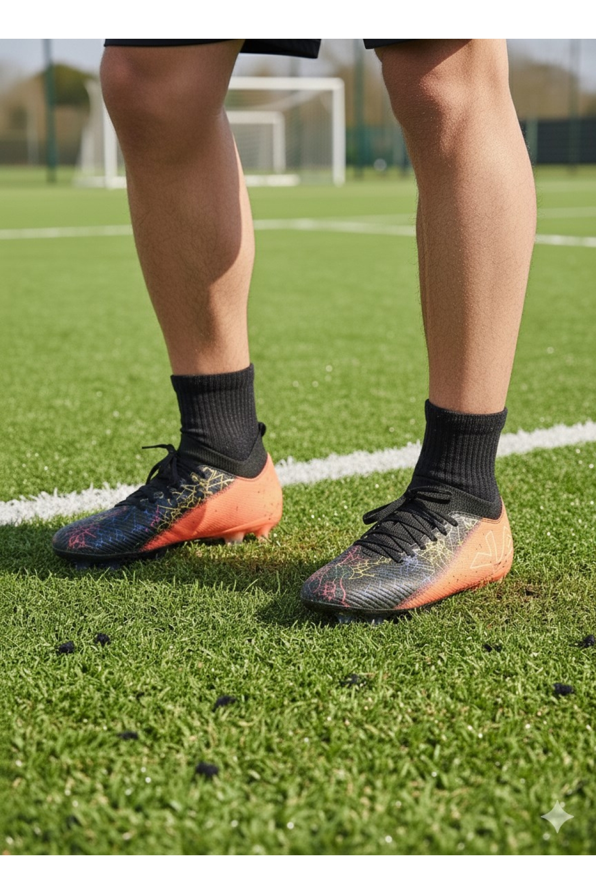 Yarı Prof. Hologram Taban Erkek Çocuk Çoraplı Super Mercury Krampon Ayakkabı - Görsel 2