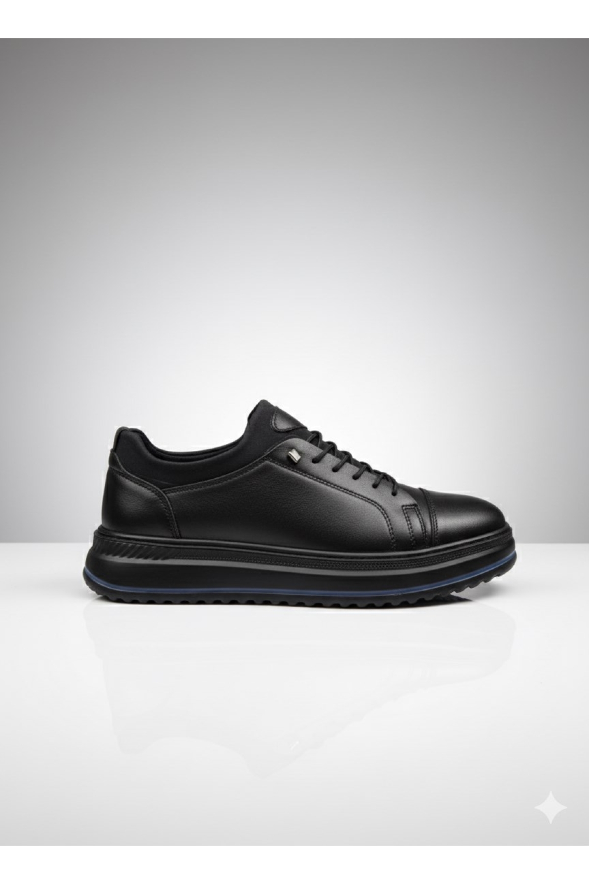 Erkek Hakiki Deri Rahat Yumuşak Kalın Taban Casual Ayakkabı AY-1040-K - Görsel 3