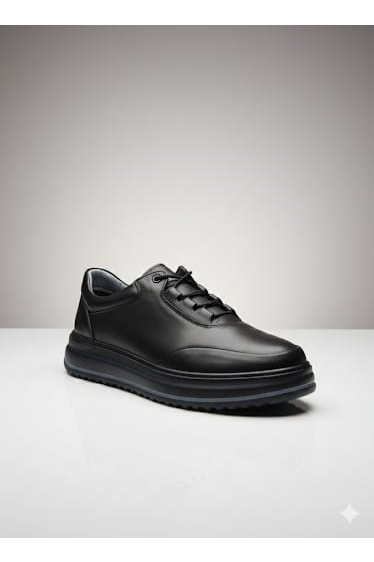 Erkek Hakiki Deri Rahat Yumuşak Kalın Taban Casual Ayakkabı AY-1015-K - Görsel 3