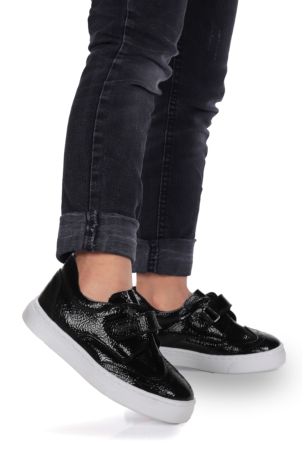 Richie Rugan Cırtlı Günlük Erkek Bebek Casual Ayakkabı Siyah - Görsel 2