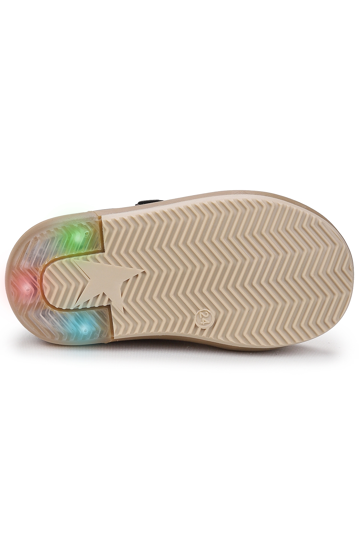 Rena Günlük Cırtlı Işıklı Kız Bebek Spor Ayakkabı Siyah - Platin - Görsel 6