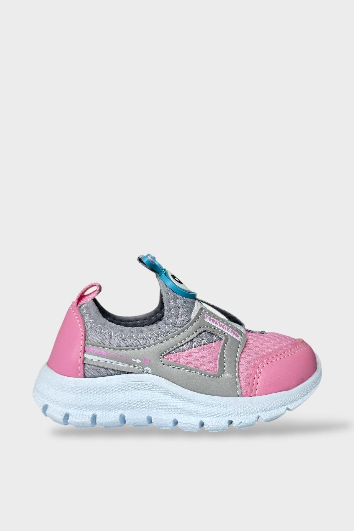 Çocuk Airfile Hafif Taban Kreş Ev Okul Bebe Spor Ayakkabısı FÜME - PEMBE - Görsel 2