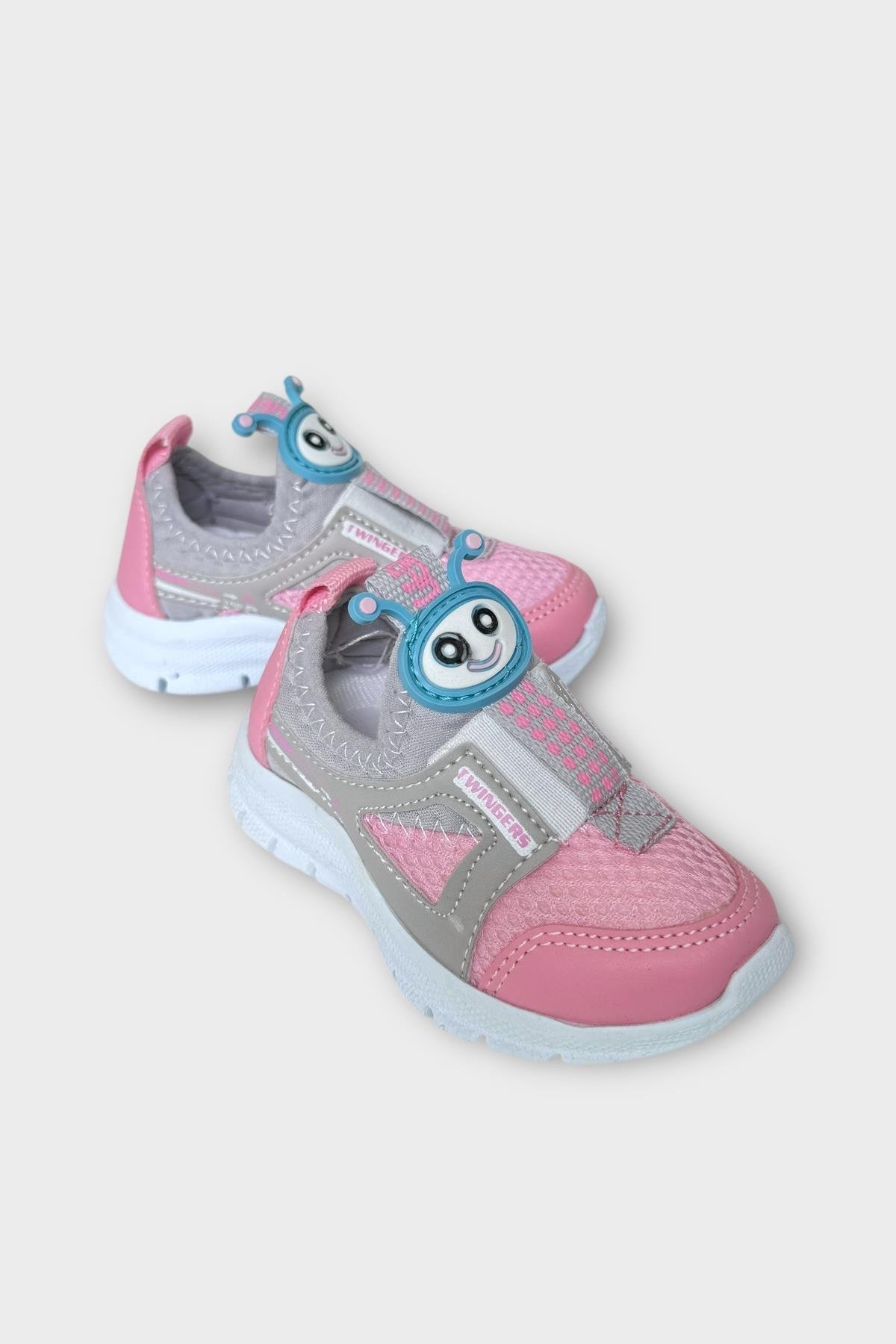 Çocuk Airfile Hafif Taban Kreş Ev Okul Bebe Spor Ayakkabısı FÜME - PEMBE - Görsel 3