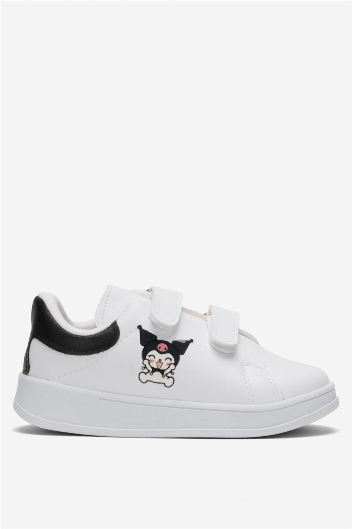 Çocuk Kuromi Baskılı Cırtlı Unisex Spor Ayakkabı SİYAH - Görsel 2