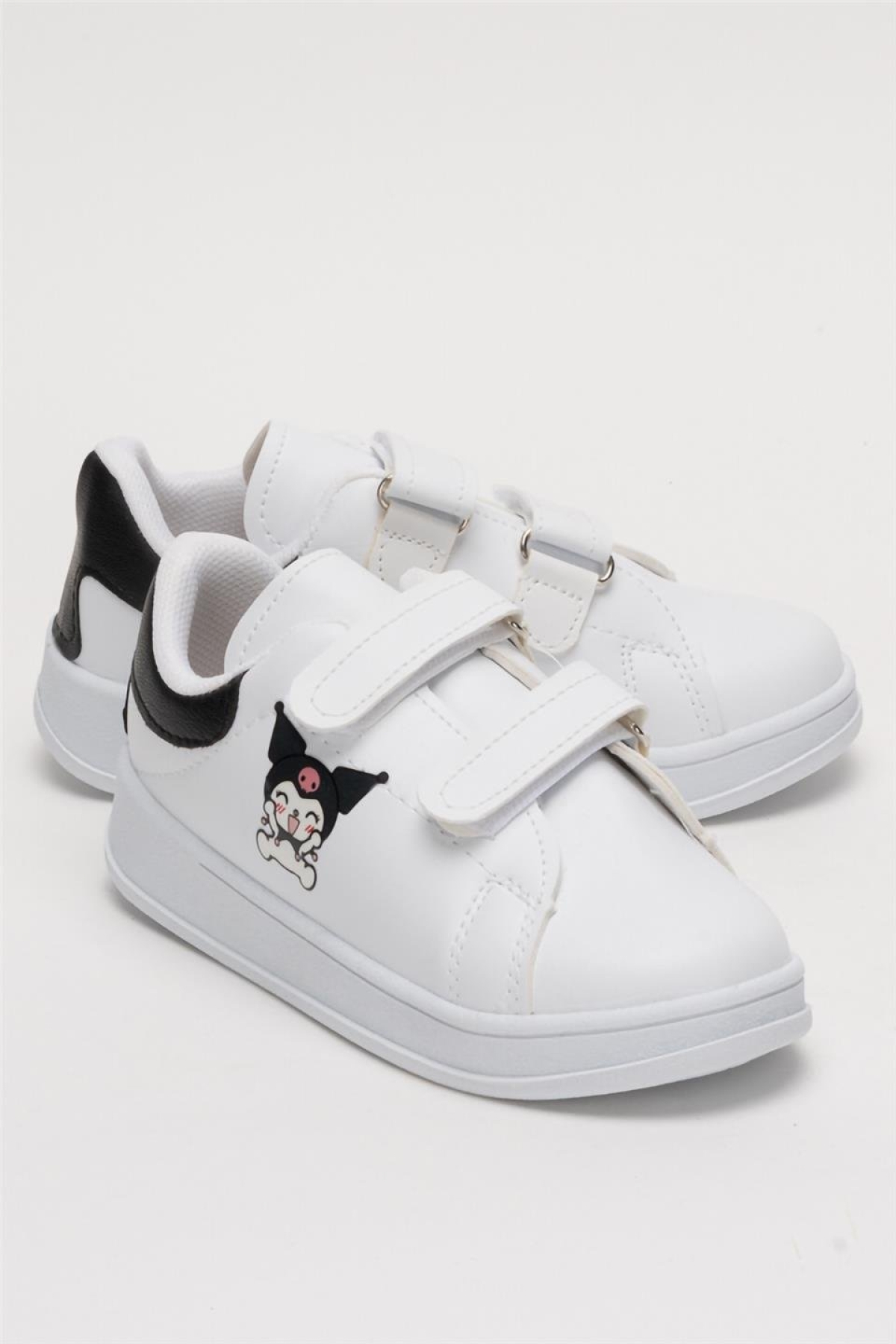 Çocuk Kuromi Baskılı Cırtlı Unisex Spor Ayakkabı SİYAH - Görsel 3